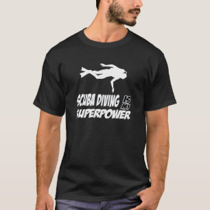 T-shirts Design do mergulho autónomo