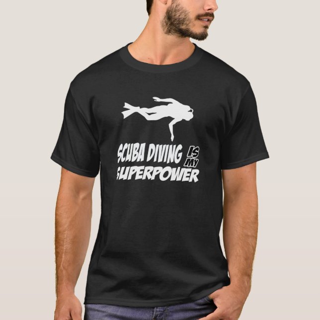 T-shirts Design do mergulho autónomo (Frente)