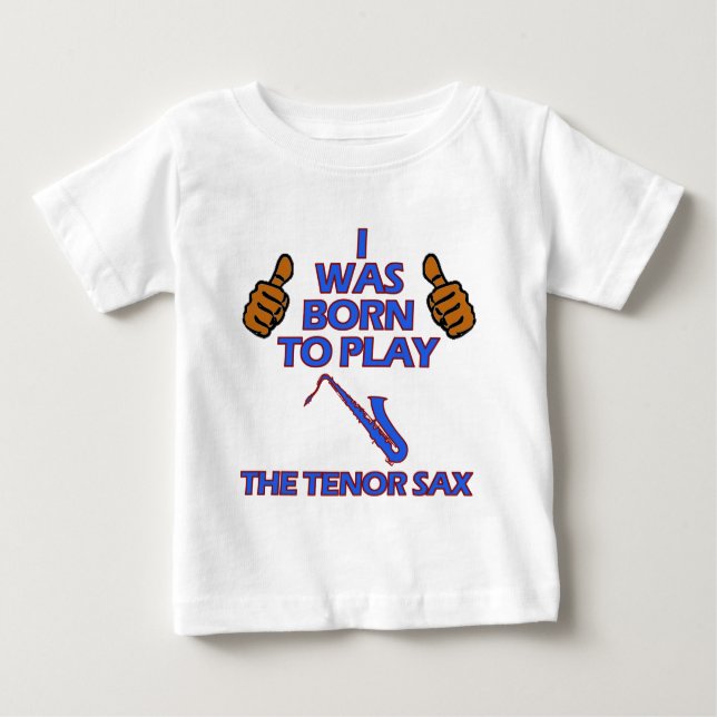 T-shirts design do Musical do saxofone do conteúdo (Frente)