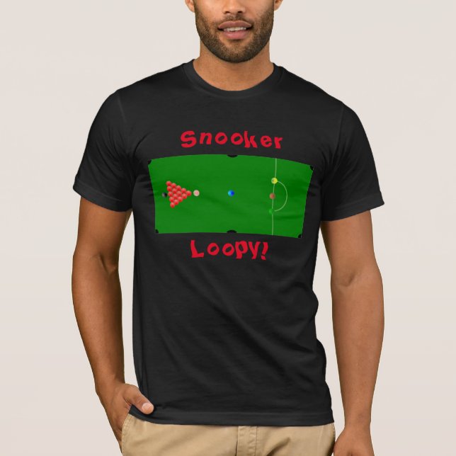 T-shirts Design do Snooker Loopy Sports (Frente)
