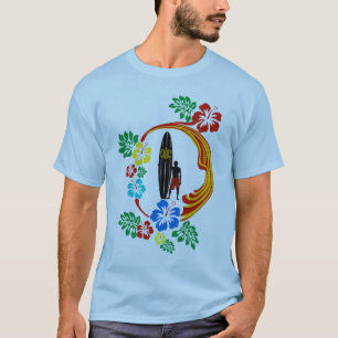 T-shirts design do surf de tahiti