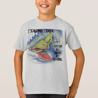 T-shirts Design do surf do tubo de Tyranno