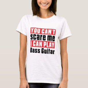 T-shirts Design do susto da guitarra baixa