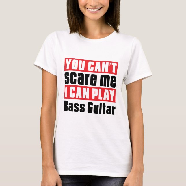 T-shirts Design do susto da guitarra baixa (Frente)