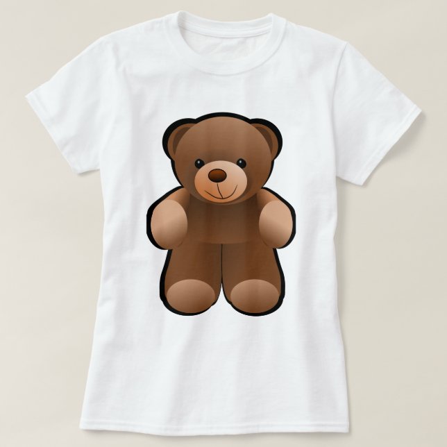 T-shirts Design do urso de ursinho (Frente do Design)