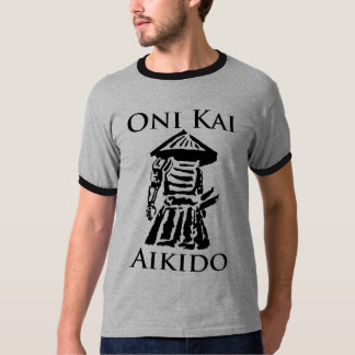 T-shirts Design do vintage do Aikido de Oni Kai