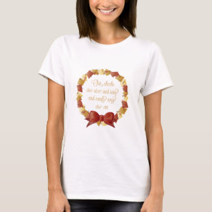T-shirts Design dos poemas líricos do passeio do trenó