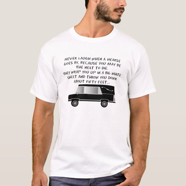 T-shirts Design engraçado do carro fúnebre do diretor (Frente)