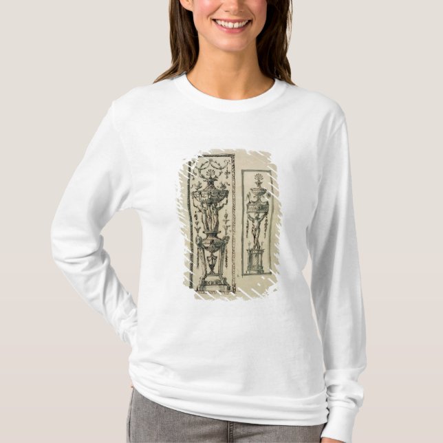 T-shirts Design esboçado para os painéis ornamentado (Frente)