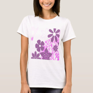 T-shirts Design floral da foto da margarida das flores do