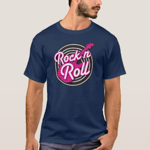 T-shirts Design gravado rockabilly do rolo da rocha N