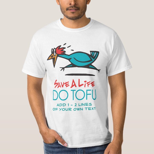 T-shirts Design Humorístico Tofu (Frente)