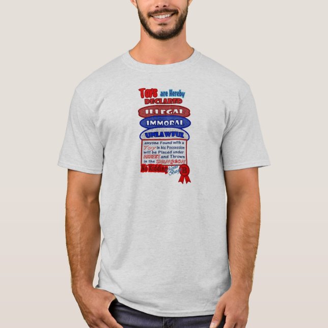 T-shirts Design ilegal do Natal dos brinquedos do édito de (Frente)