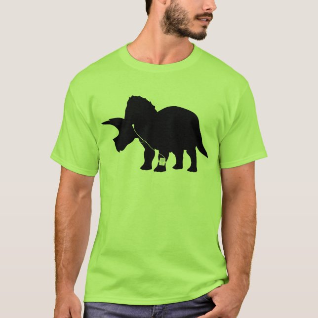 T-shirts Design loving do Triceratops da música (Frente)