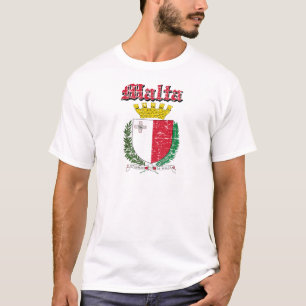 T-shirts Design maltês da brasão do Grunge