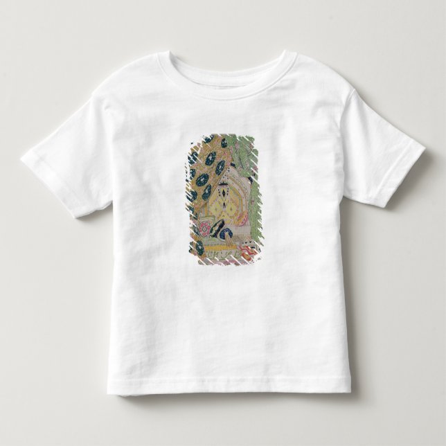 T-shirts Design oriental do cenário (litho da cor) (Frente)