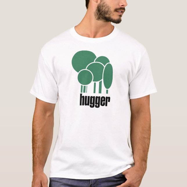 T-shirts Design original do hugger da árvore! (Frente)
