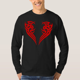 T-shirts Design tribal vermelho 5 da caixa de 2 partes