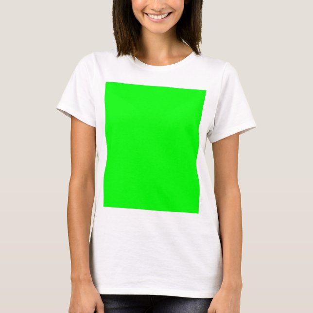 T-shirts Designer Personalizado de Cor Verde (Frente)