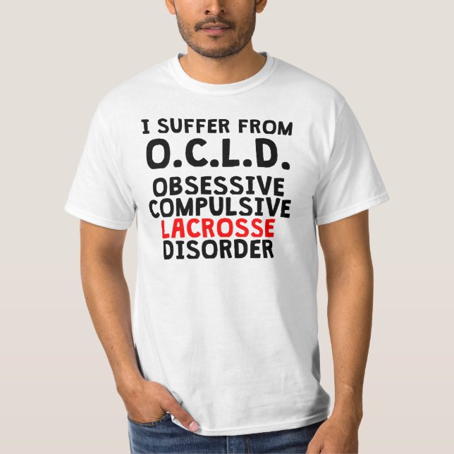 T-shirts Desordem obsessionante do Lacrosse (Frente)