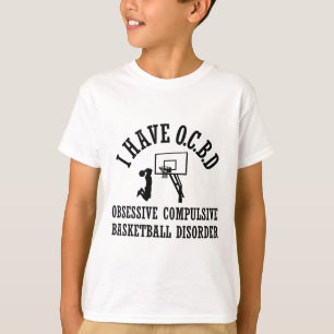 T-shirts Desordem obsessionante engraçada do basquetebol