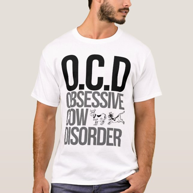 T-shirts desordem obsessiva da vaca (Frente)