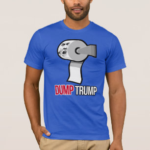 T-shirts Despeje Trump com Papel Higiênico - Anti-Trump -