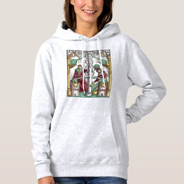 T-shirts Destilação de Alquimia Medieval (Frente)