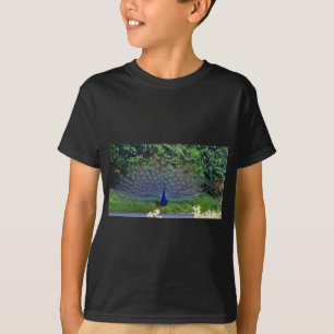 T-shirts Destino colorido do indiano da arte do pavão do pá