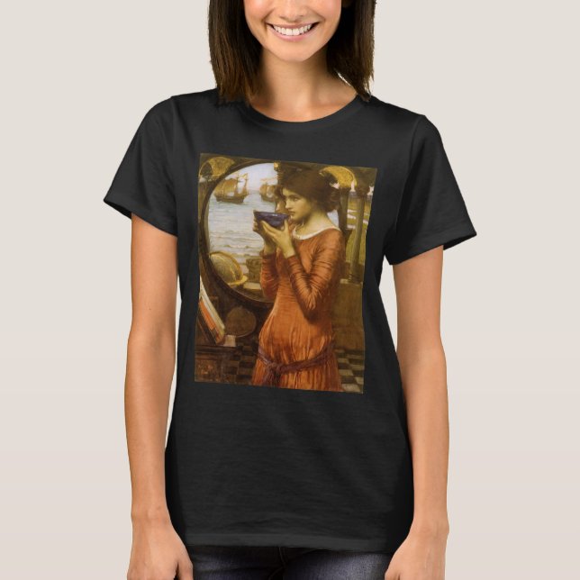 T-shirts Destino por John William Waterhouse (Frente)
