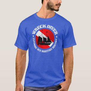 T-shirts Destrua o mergulhador (navio) (r)