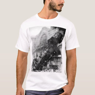 T-shirts Destruição de comboios em Montparnasse, 1895