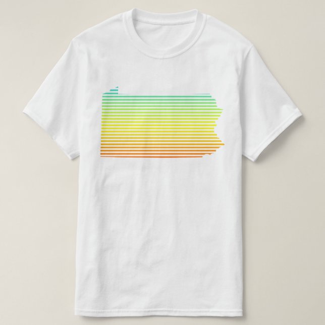 T-shirts desvanecimento da penhoria (Frente do Design)