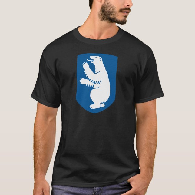 T-shirts Detalhe da brasão de Greenland (Frente)