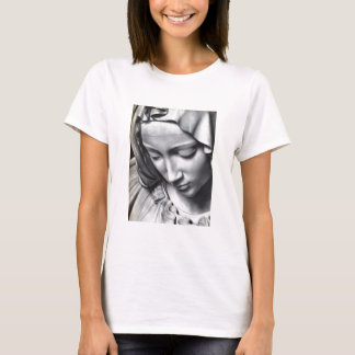T-shirts Detalhe do Pieta de Michelangelo da cara da Virgem