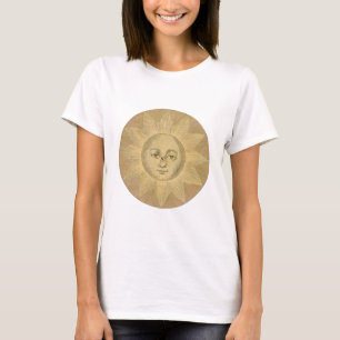 T-shirts Detalhe do Sol no Mapa Antiquado de Bowles, cerca