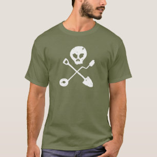 T-shirts Detectorist Skull - Sondengänger crânio