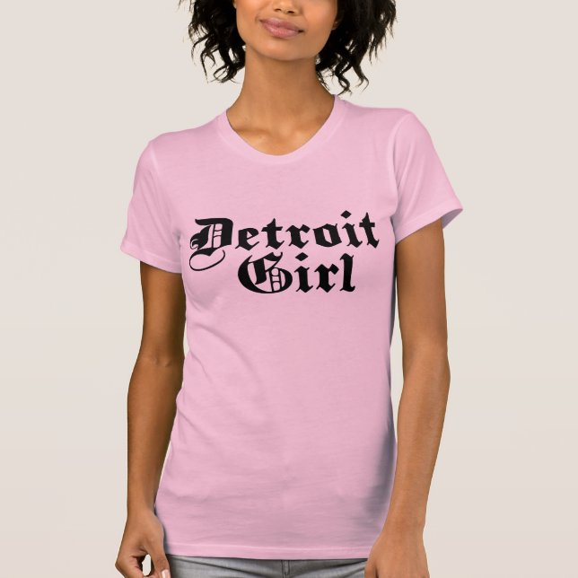 T-shirts Detroit Girl (Frente)
