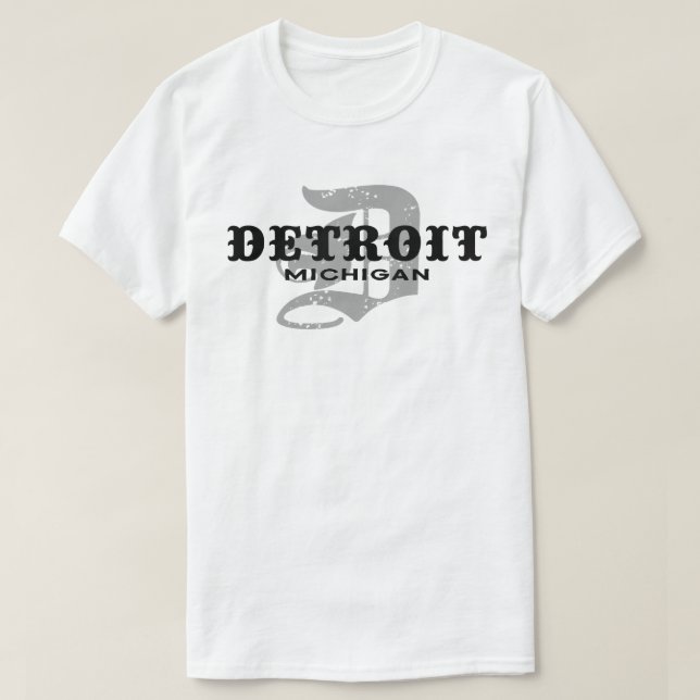 T-shirts Detroit Michigan (Frente do Design)