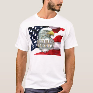 T-shirts deus-abençoar-América