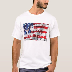 T-shirts Deus Abençoe a América Patriótica