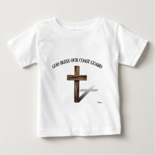 T-shirts DEUS ABENÇOE A GUARDA COSTEIRA com cruz robusta