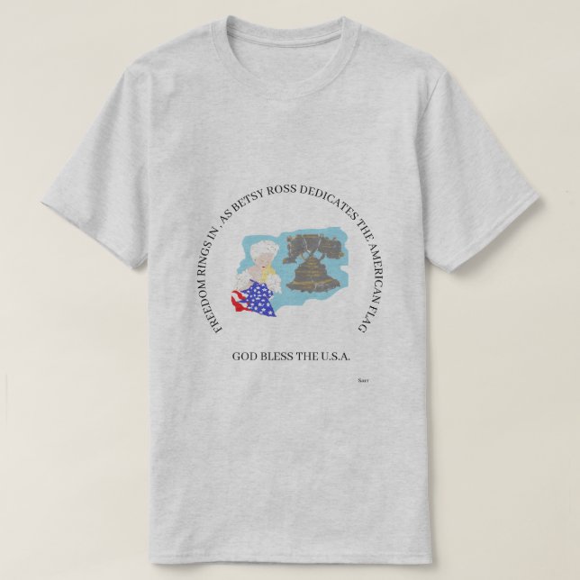 T-Shirts : Deus abençoe dos EUA (Frente do Design)