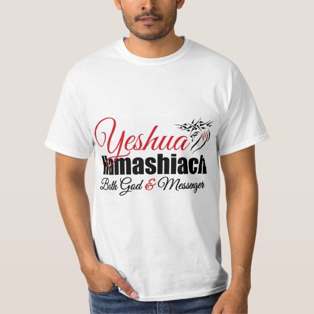 T-shirts Deus e mensageiro de Yeshua Hamashiach (Frente)