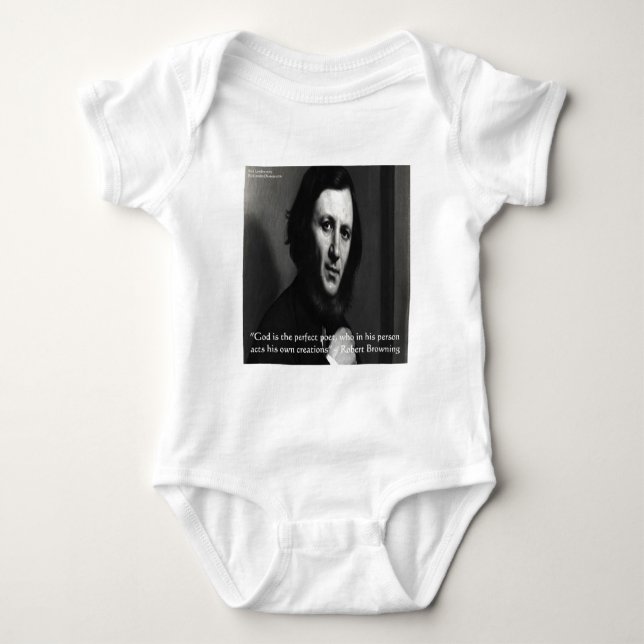 T-shirts Deus é o poeta perfeito, Robert Browning (Frente)