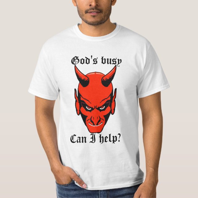T-shirts Deus ocupado (Frente)