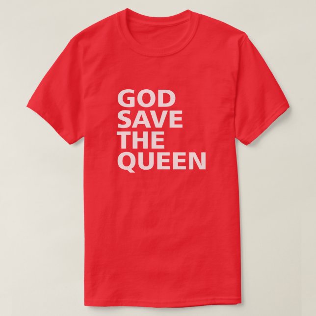 T-SHIRTS DEUS SALVE A RAINHA (Frente do Design)