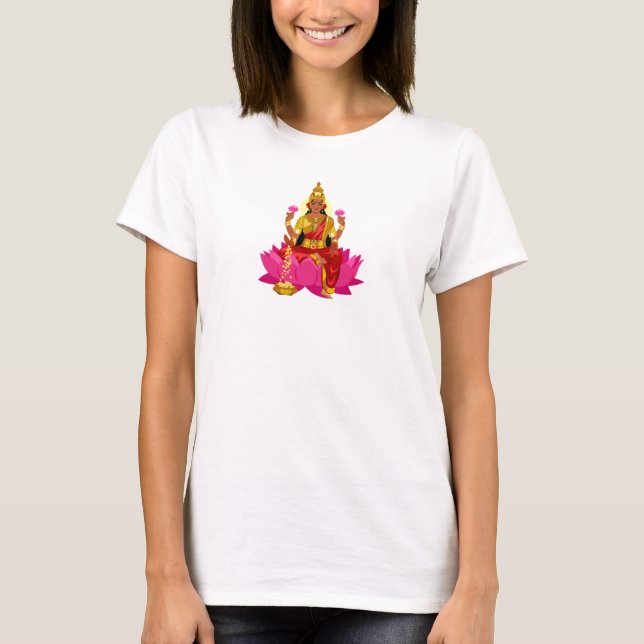 T-shirts Deusa de Deidade Hindu (Frente)