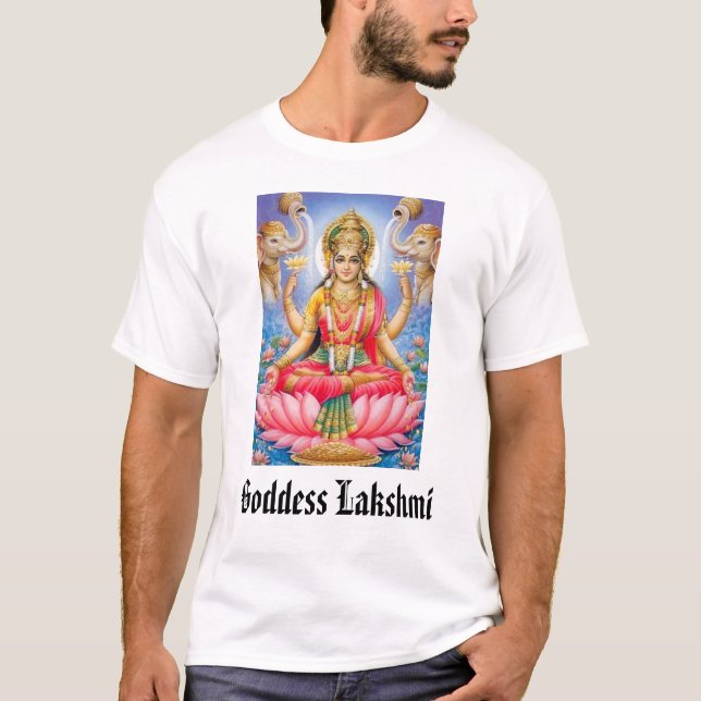T-shirts Deusa Lakshmi, deusa Lakshmi (Frente)