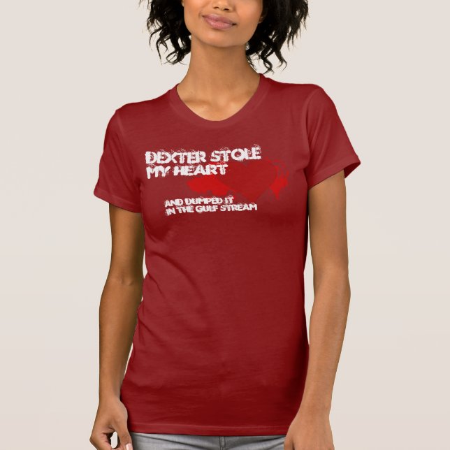 T-shirts Dexter Roubou Meu Coração (Frente)